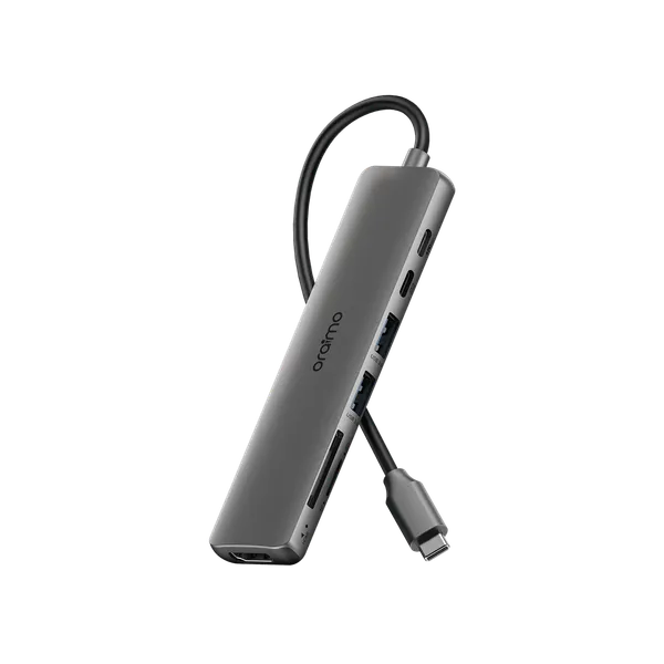 oraimo PowerTrans USB-C Hub 7-in-1 Multi-Functional Adapter Docking Station